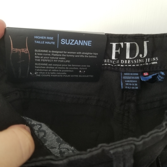 NWT French Dressing Jeans "Suzanne" Womens Black High Rise Cropped Pants Size 6 - Picture 11 of 15